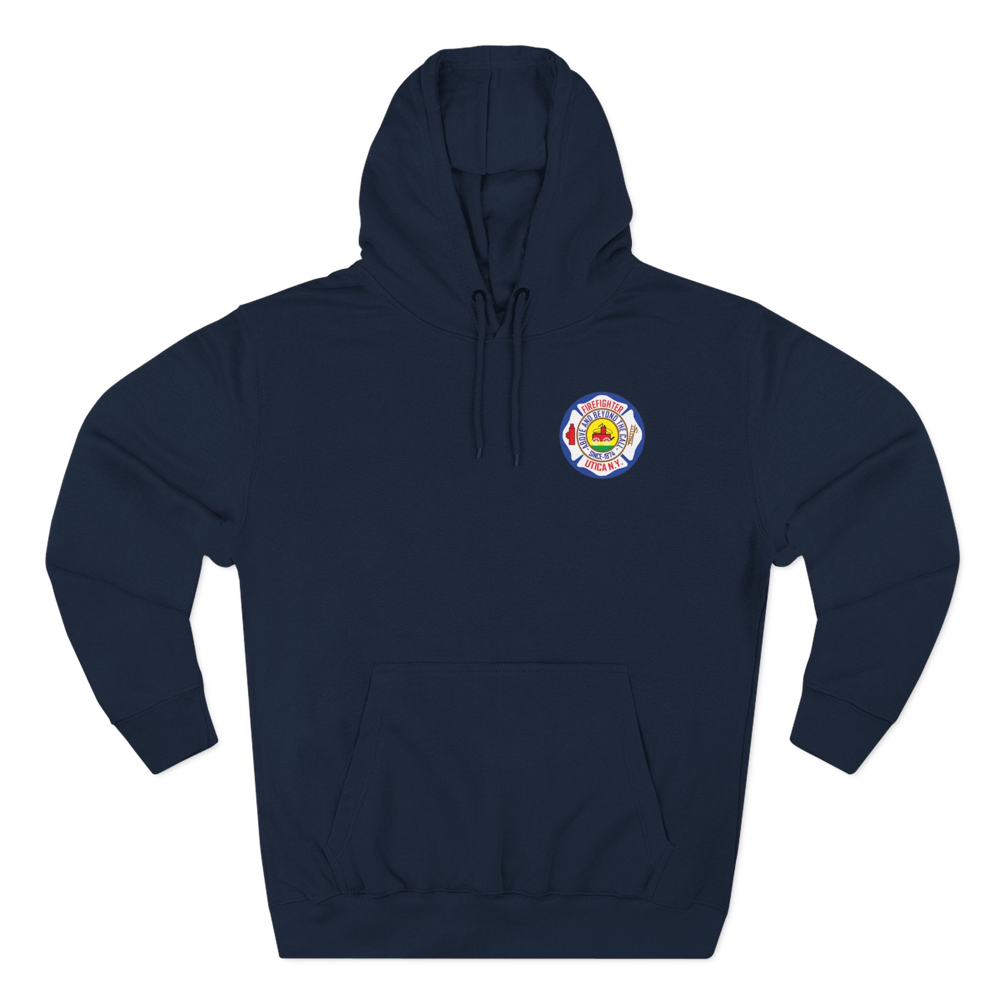 Firefighter Hoodie – "The Guardians" Engine 7 Utica, NY Fleece Pullover