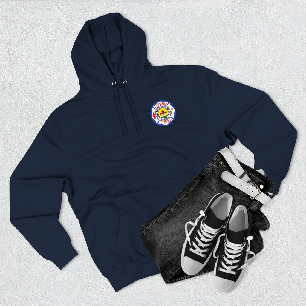 Firefighter Hoodie – "The Guardians" Engine 7 Utica, NY Fleece Pullover